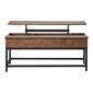Coaster Coffee Table w/Hidden Storage - Brown Oak and Sandy Black - image 1