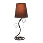 Simple Designs Twisted Vine Table Lamp w/Shade & Hanging Crystals - image 2