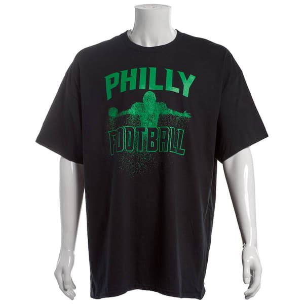 Mens Tailgate Philadelphia Football Dissolve Short Sleeve Tee - image 