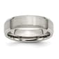 Mens Endless Affection&#40;tm&#41; Titanium 6mm Beveled Edge Wedding Band - image 1