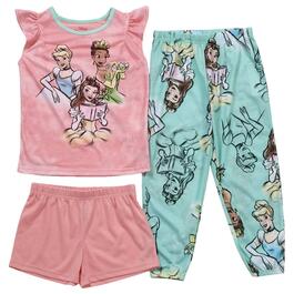 Girls Disney&#40;R&#41; Princess 3pc. Watercolor Princess Pajama Set