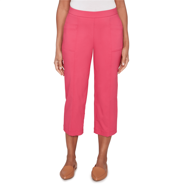 Petites Alfred Dunner The Royal Treatment Relaxed Flat Front Pat - image 