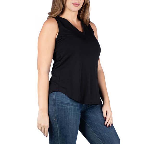 Plus Size 24/7 Comfort Apparel V-Neck Tank Top