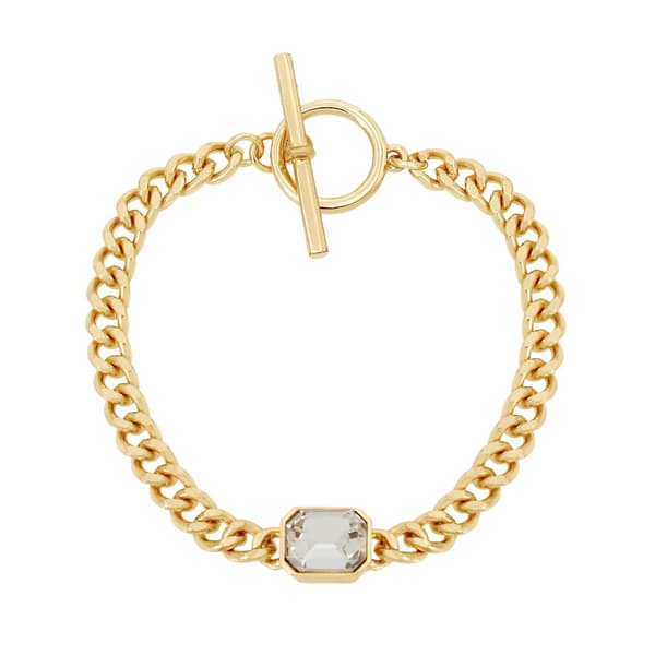 Steve Madden Stone Link Bracelet - image 