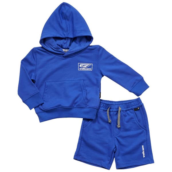 Baby Boy &#40;12-24M&#41; Volcom Surf Vitals Long Sleeve Hoodie & Shorts