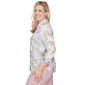 Womens Alfred Dunner Vintage Charm Tie Sleeve Tropical Blouse - image 4