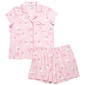 Womens Trick or Treat Sleep Halloween Ghosts with Bows Pajama Set - image 1