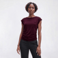 Petite Preswick & Moore(R) Solid Side Ruched Tee - image 1