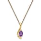14kt. Yellow Gold Purple Amethyst Necklace - image 1