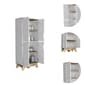 FM FURNITURE Zurich White Double Kitchen Pantry - image 3