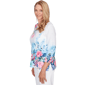 Womens Alfred Dunner Classics 3/4 Sleeve Floral Lace Neck Blouse - image 4
