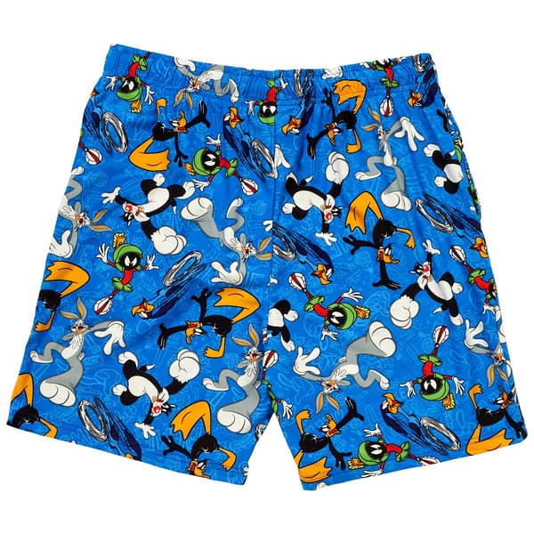 Mens Looney Tunes Characters Pajama Shorts - Blue