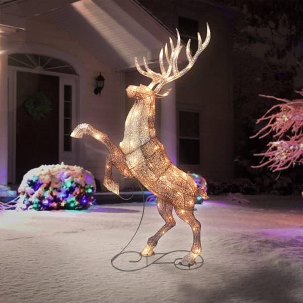 Puleo International 48in. LED Lighted Elk Holiday Decor