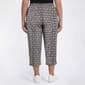 Plus Size Emily Daniels Pull On Geometric Capris with Side Slits - image 2