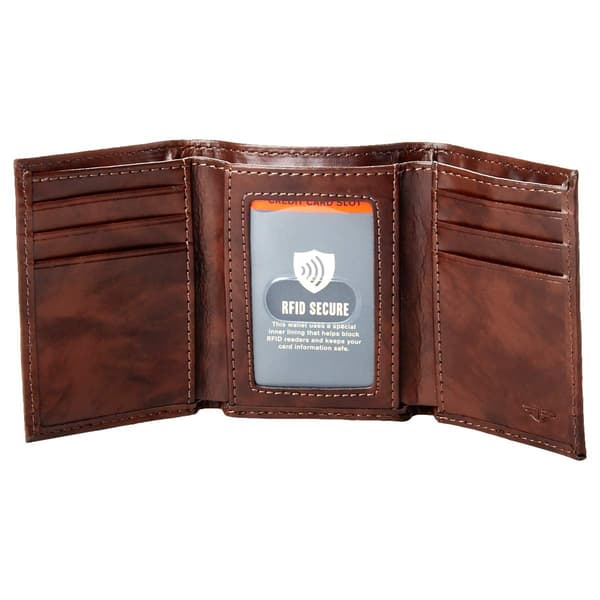 Mens Dockers® RFID Trifold Wallet with Zipper Inner Pocket Boscov's