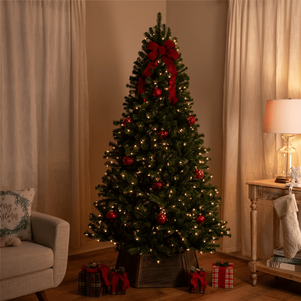 Northlight 7ft. Pre-Lit Full Pendleton Spruce Christmas Tree