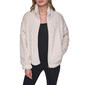 Womens DKNY Sport Cable Knit Full Zip Sherpa Jacket - image 1