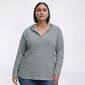 Plus Size Hasting & Smith Long Sleeve Stripe Hoodie - image 1