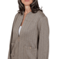 Petite Alfred Dunner Regent Street Herringbone Bomber Jacket - image 5