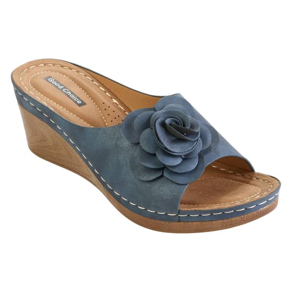 Womens Good Choice Tokyo Low Slide Wedge Sandals - image 