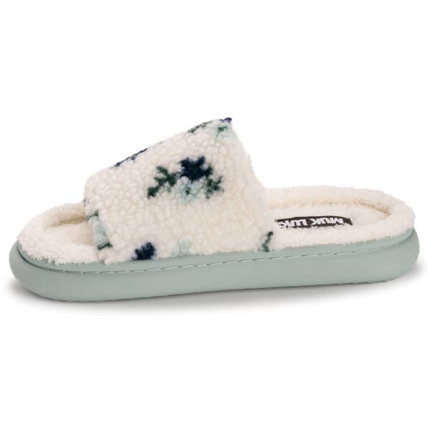 Womens MUK LUKS® Marsai Floral Mint Slide Slippers