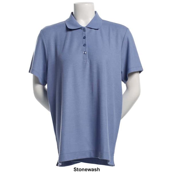 Plus Size Hasting & Smith Short Sleeve Solid Polo
