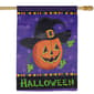 Northlight Seasonal Pumpkin in a Witch Hat Outdoor Garden Flag - image 2