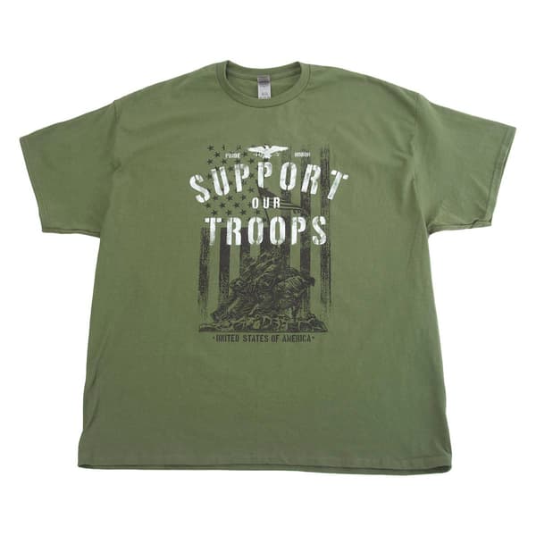 Mens Home of the Brave Raise the Flag Tee - image 