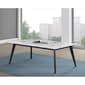 Coaster Black and White Rectangle Faux Marble Top Coffee Table - image 1