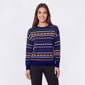 Petite Rio & Rian Long Sleeve Jingle Bells Fair Isle Sweater - image 1