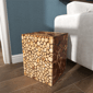 9th & Pike® Contemporary Brown Teak Wood Accent Table - image 6