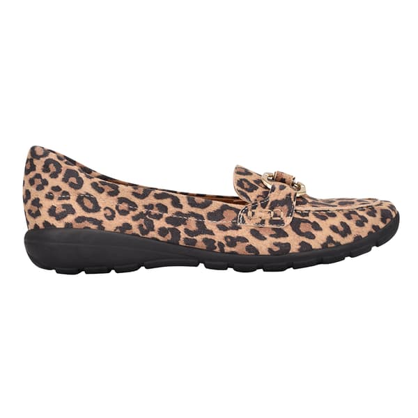 Womens Easy Spirit Avienta Leopard Suede Loafers