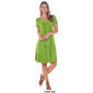 Womens Sami & Jo Short Sleeve Tie Dye Seamed Flare Shift Dress - image 5