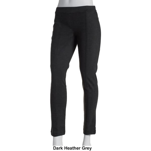 Womens da-sh Pull On Solid Ponte Pants w/Center Seam