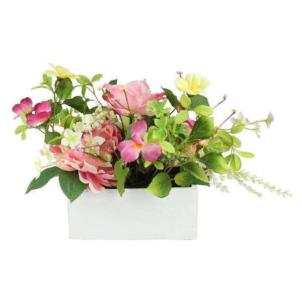 Northlight Seasonal Artificial Flowers and Greenery in a Planter