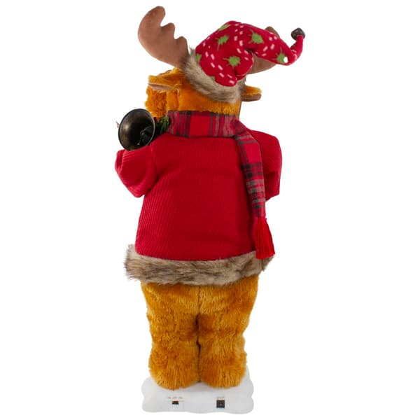 Northlight Seasonal 24in. Animated Musical Moose Christmas Figure
