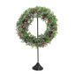 Northlight 30in. Black Metal Christmas Wreath Hanger Stand - image 4