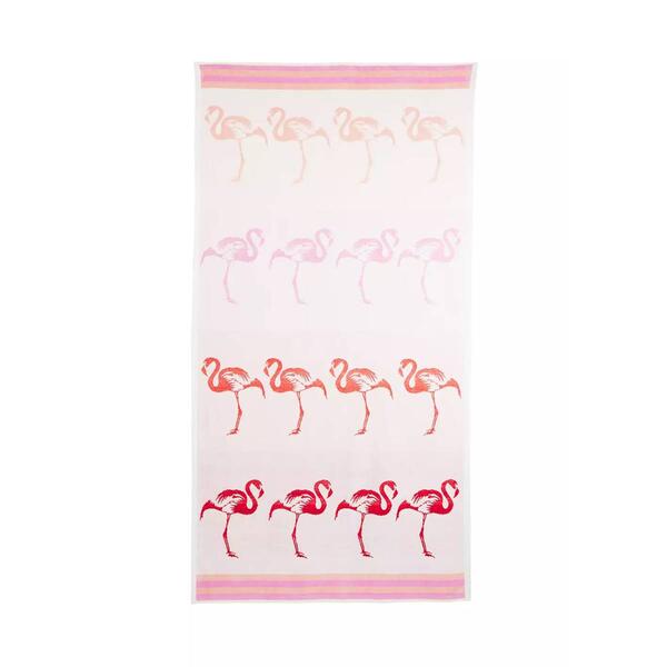 Flamingo Jacquard Beach Towel - image 