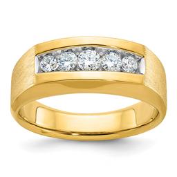 Mens Gentlemens Classics(tm) 14kt. Gold 1/2ctw. Round Diamond Ring