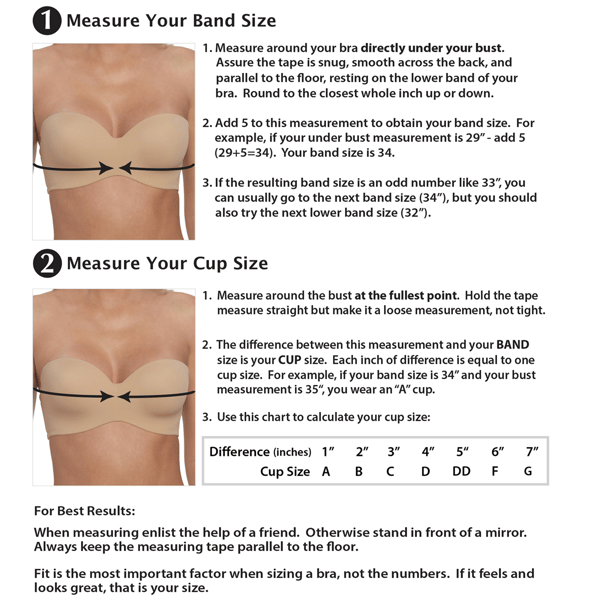 Womens Dominique™ Bella Convertible Strapless Bra - 3600