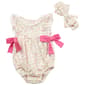 Baby Girl (NB-9M) Chick Pea 2pc. Romper With Bow - image 1