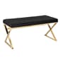 Southern Enterprises Tormayne Velvet Entryway Bench - image 3