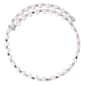 Athra Fine Silver Plated Pink Pearl & Crystal Coil Bracelet - image 2