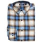 Mens IZOD&#40;R&#41; Long Sleeve Stratton Flannel Shirt - True Navy - image 1
