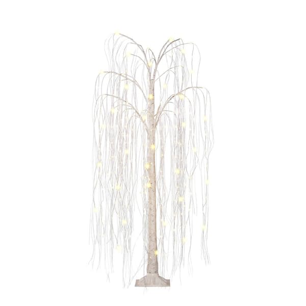 Puleo International 5ft. Outdoor Willow Tree with 240 LED Lights - image 