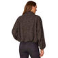Womens Democracy Zip Up Bubble Hem Bomber Jacket - image 2