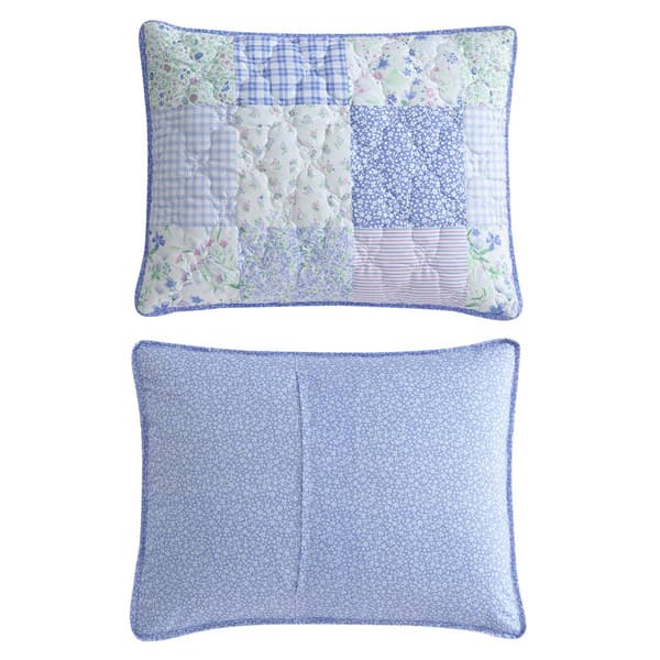 Laura Ashley Parker Patchwork Microfiber Quilt Set