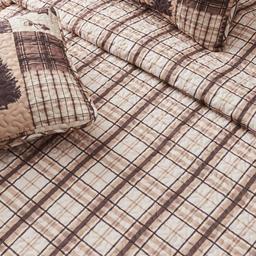 FreshFolds Redwood 3pc. Rustic Patchwork Reversible Quilt Set