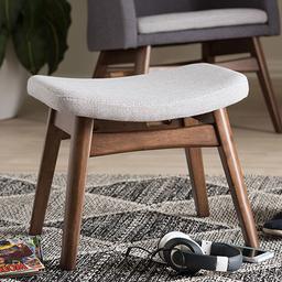 Baxton Studio Vera Upholstered Ottoman
