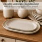 Sango Anderson Cream Large Stoneware Serving Platters - Set of 2 - image 9